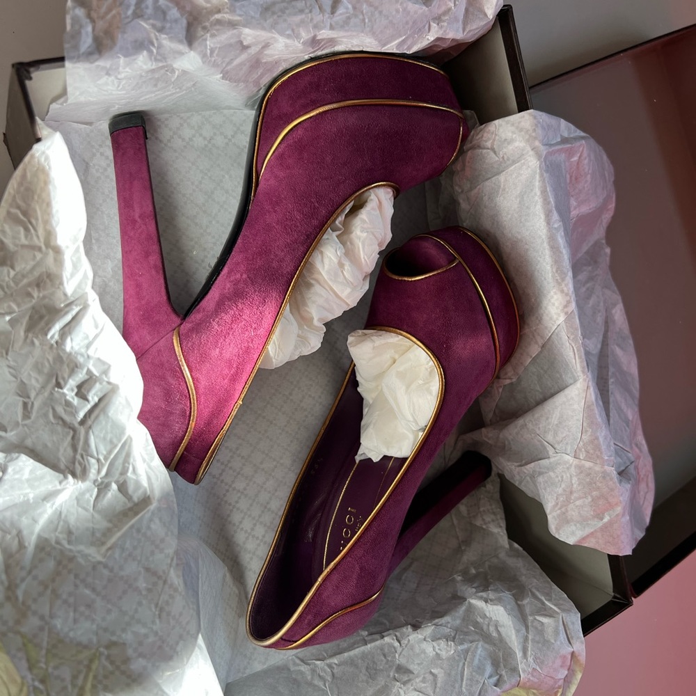 Gucci platform heels